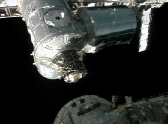 Image: Space shuttle undocking from the ISS.