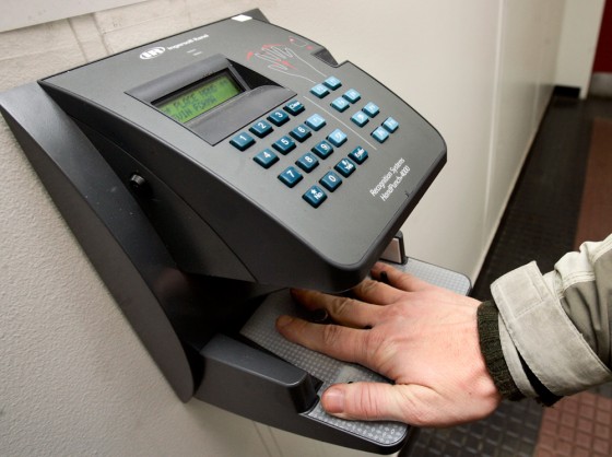 Image: Fingerprint timecards