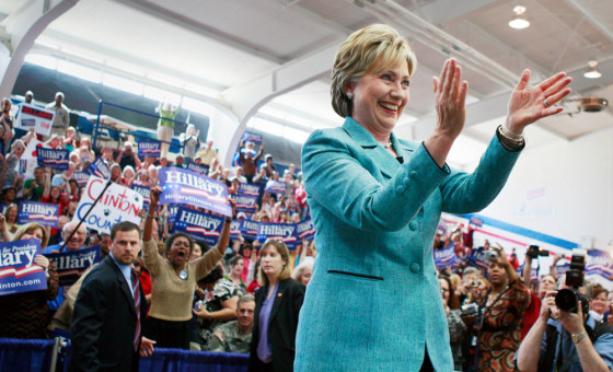 Image: Sen. Hillary Rodham Clinton campaigns in Fayetteville, NC.