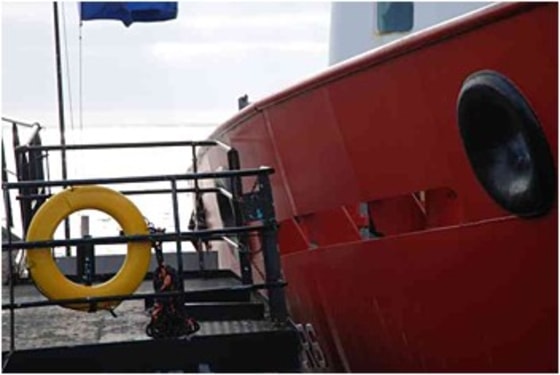 A boat operated by the Sea Shepherd Conservation Society and a Canadian Coast Guard ship collide Sunday in waters where seal hunters were operating.