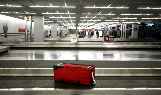 Image: A lone travel bag