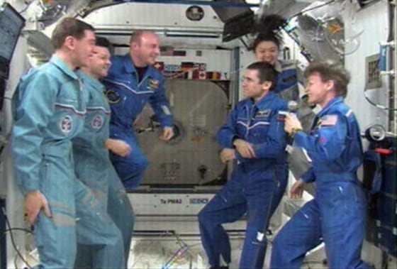 Image: International space station crew