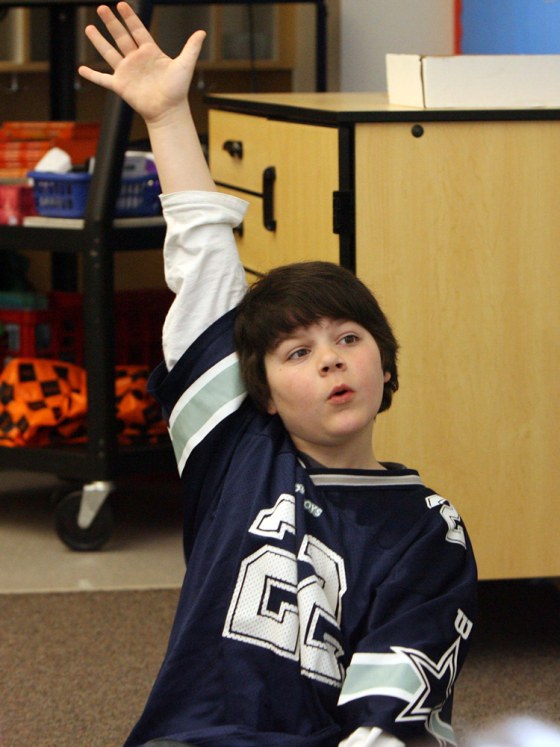 Image: Third grader Dylan Wahlmeier