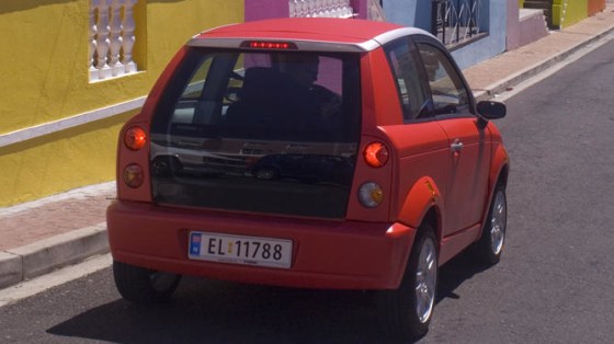 The Think City electric car, which has a top speed of 65 mph and a 110-mile range, is expected to be available in the United States in 2009.