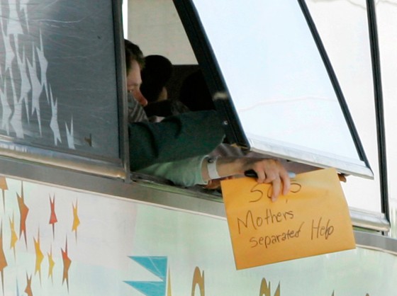 Image: FLDS mother holds sign