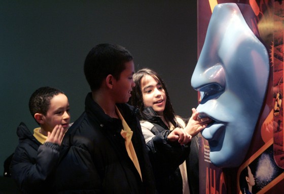 Image: the Infection Connection exhibit at Liberty Science Center in New Jersey