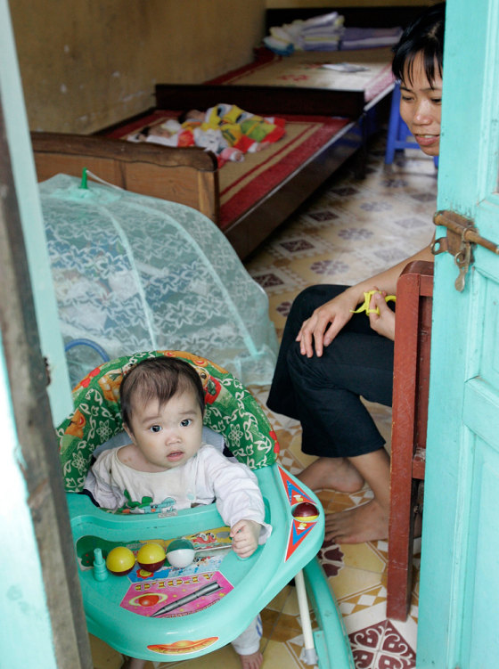 Image: baby girl at Vietnamese orphanage