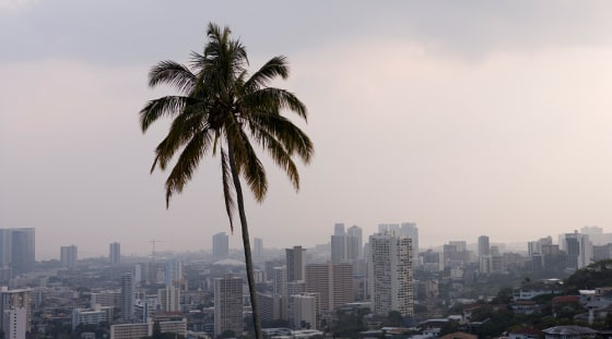 Image: Volcanic fog shrouding Oahu