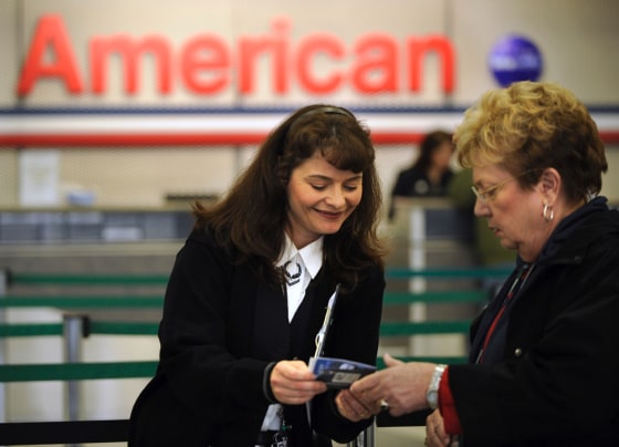 Image: American Airlines customer service employee Michelle Flentge
