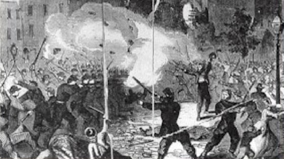 Image: Drawing of a battle