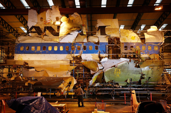 Image: Lockerbie Plane Crash Wreckage Lies In Warehouse