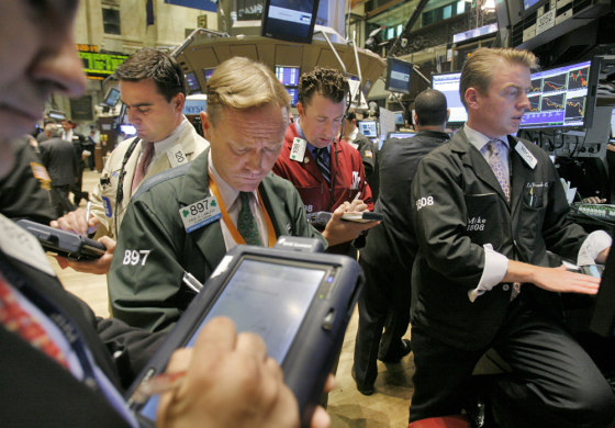 Traders contended with a barrage of bad news: another surge in oil prices and warnings of trouble in the key financial, automotive and high-tech industries.