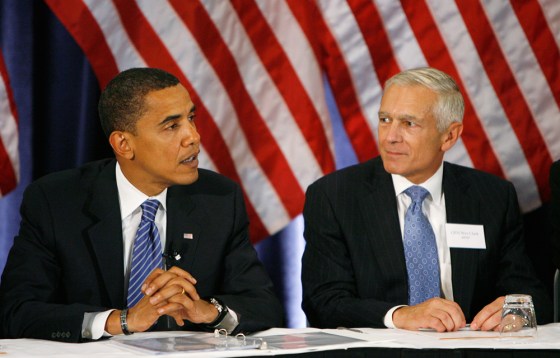 Image: Presidential candidate Barack Obama and General Wesley Clark