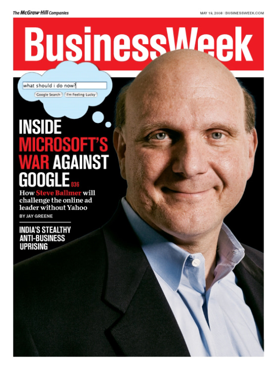 Image: Steve Ballmer on BusinessWeek cover