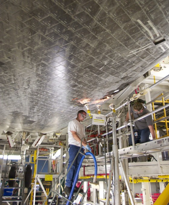 Shuttle Atlantis Is Readied For Flight