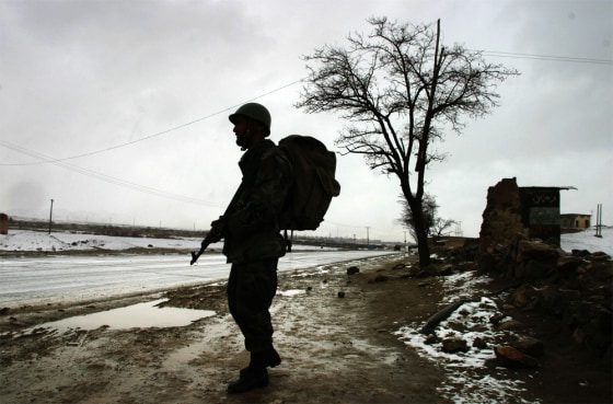 AFGHAN SOLDIER PATROLS