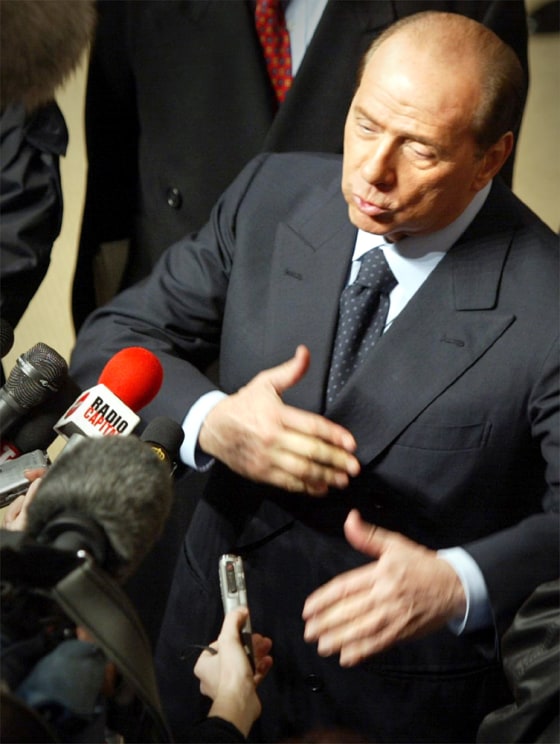 ITALIAN PRIME MINISTER BERLUSCONI ADDRESSES MEDIA ON SECOND DAY OF EUROPEAN SUMMIT