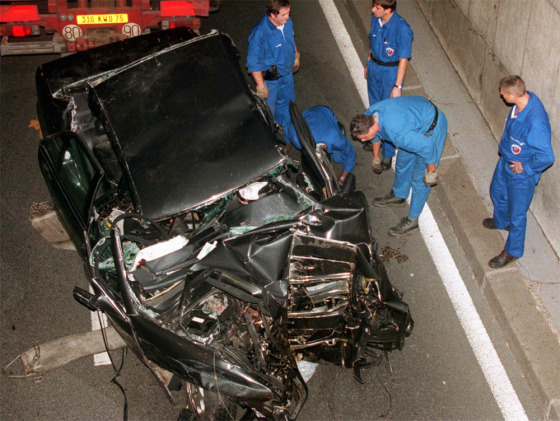 Image: Crash in which Princess Diana died