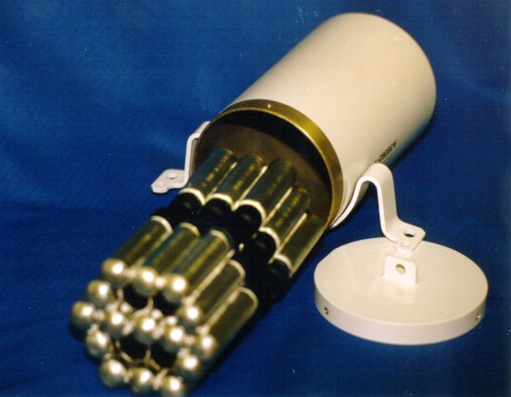 As little as a gram of cremated human remains may be put within these lipstick-size containers for launch into space.