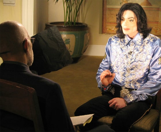 ENTERTAINER MICHAEL JACKSON IS INTERVIEWED ON 60 MINUTES NEWS PROGRAM