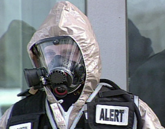 A U.S. Capitol Police officer stands outside the Capitol on Jan. 10, when the House was closed for a drill simulating an attack during the State of the Union address.