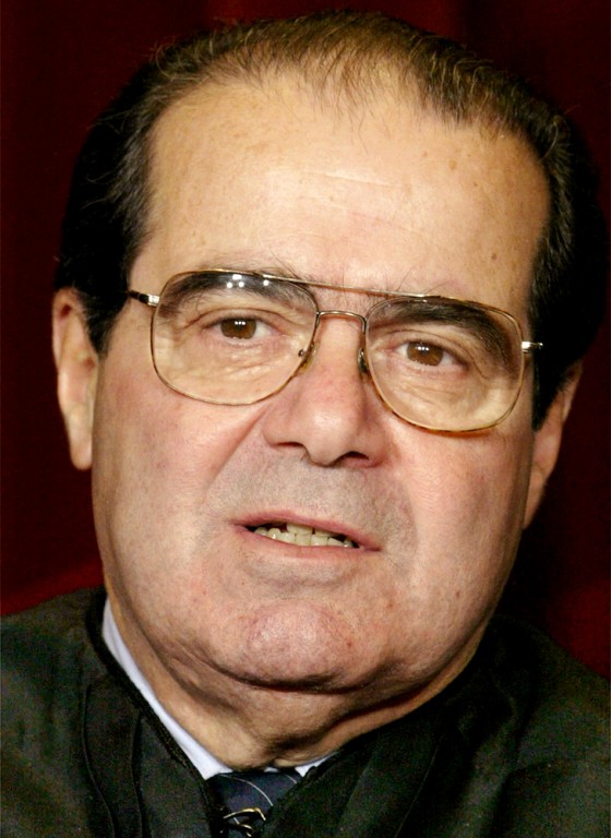US. SUPREME COURT ASSOCIATE JUSTICE ANTONIN SCALIA POSES IN WASHINGTON
