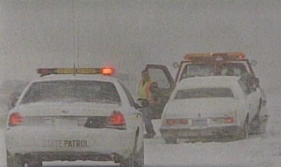 State Patrol officers in Fargo, N.D., saw their share of accidents Wednesday as blizzard-like conditions hit the area.