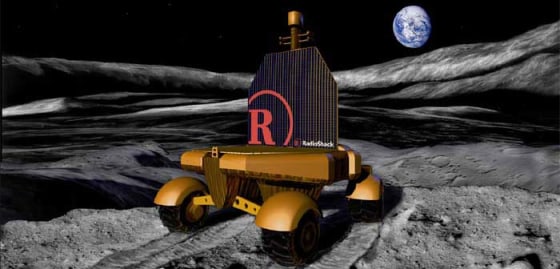 LunaCorp has proposed a sponsor-suppoorted lunar rover like the one&nbsp;shown in this artist's conception.