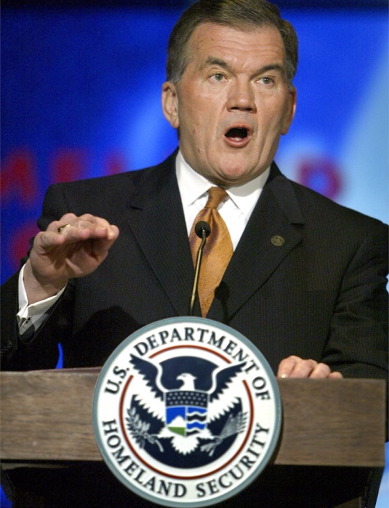 DHS Secretary Tom Ridge speaks Monday at George Washington University