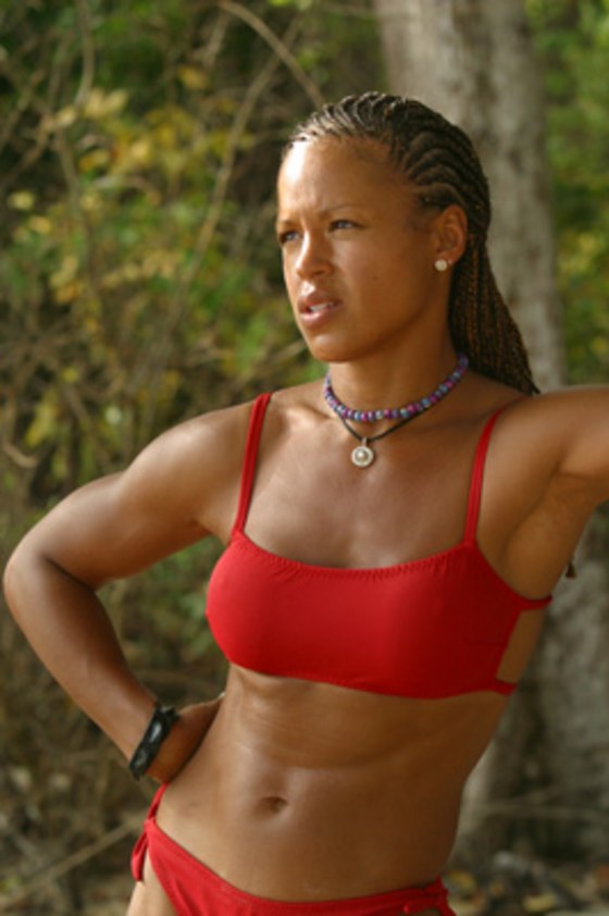 Alicia Calaway of the Chapera tribe on "Survivor: All-Stars". 