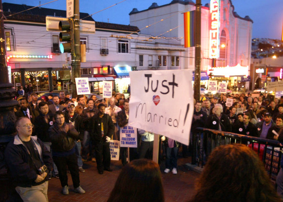 GAY PROTEST IN SAN FRANCISCO'S CASTRO