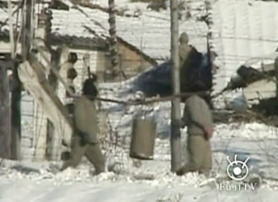 A video smuggled out of North Korea shows what are believed to be the first images from a North Korean prison camp in Yudok.