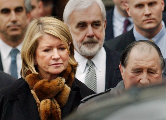 STEWART AND LEGAL TEAM LEAVE COURT AFTER GUILTY VERDICT