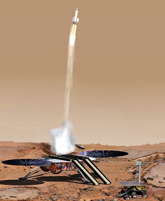 Clues that part of Mars may have been soaked with water have opened discussion on the best way to further explore the Red Planet.