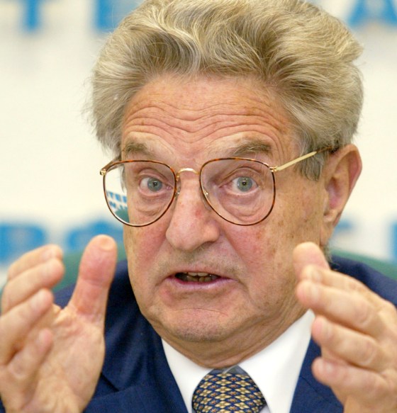 Financier George Soros has given more than $6.5 million to Democratic groups working to defeat President Bush.