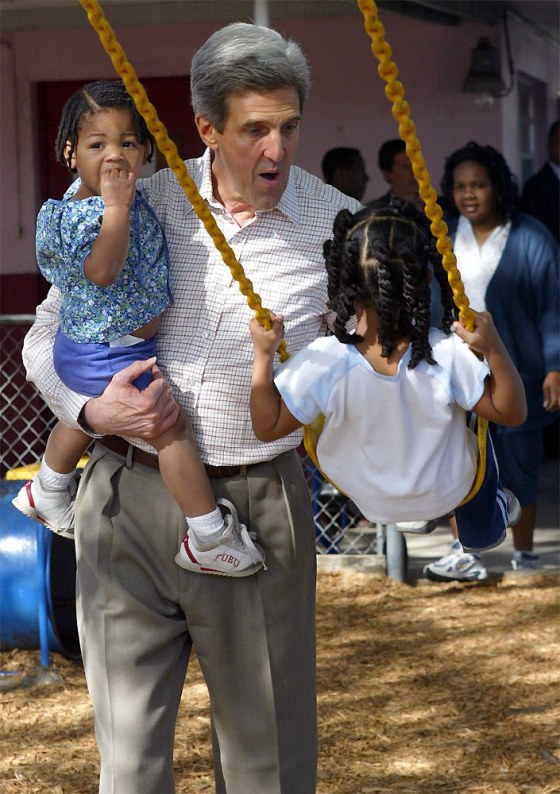 Senator Kerry Campaigns On Primary Election Day In Florida
