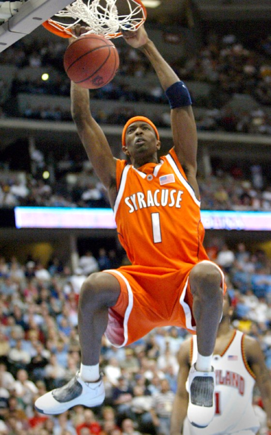 SYRACUSE WARRICK STUFFS BASKET IN WIN OVER MARYLAND