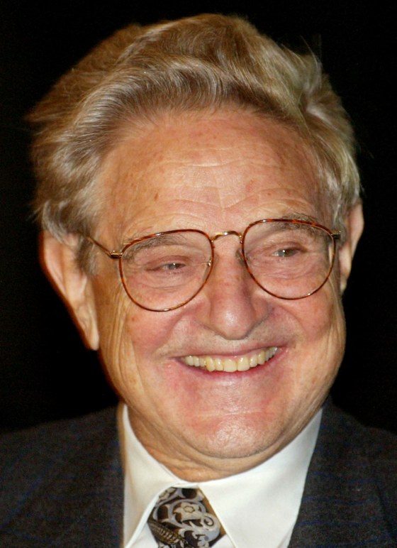 INTERNATIONAL FINANCIER GEORGE SOROS SMILES DURING HARVARD RUSSIAN SYMPOSIUM