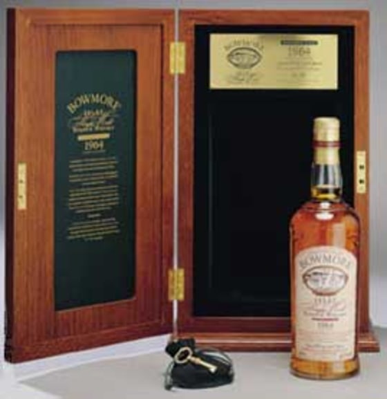 "Thirty-eight years in old bourbon casks stored in a cellar right up against a seawall have yielded a quite outstanding and unique dram," Forbes.com writes about its No. 1 pick, Bowmore 1964.