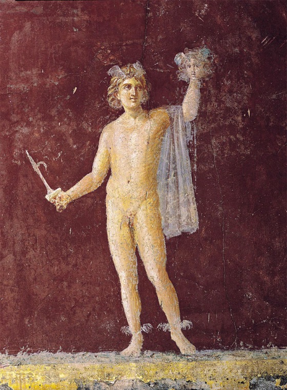 A fresco titled "Perseus," from the Villa San Marco, is part of a Smithsonian exhibit called "In Stabiano: Exploring the Ancient Seaside Villas of the Roman Elite."