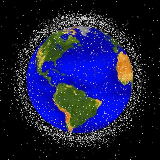 The most concentrated area of debris is in the region of space less than 1,240 miles (2,000 km) from Earth, known as low Earth orbit.