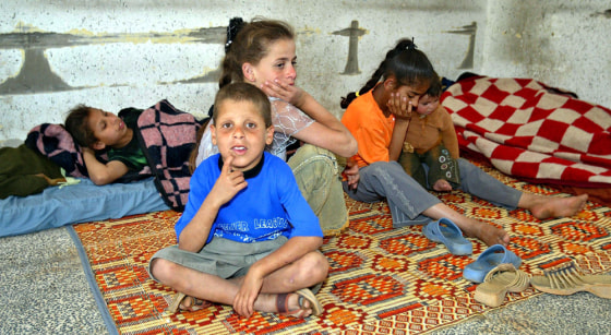UN School Used For Housing By Palestinian Homeless In Rafah