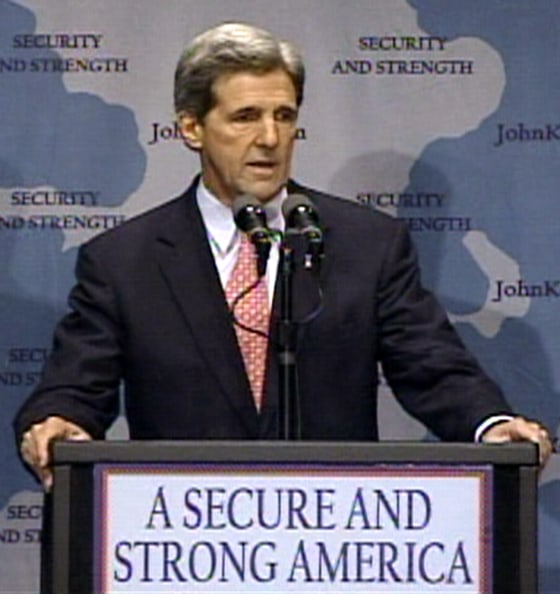 Sen. John Kerry delivers his foreign policy address Thursday in Seattle.