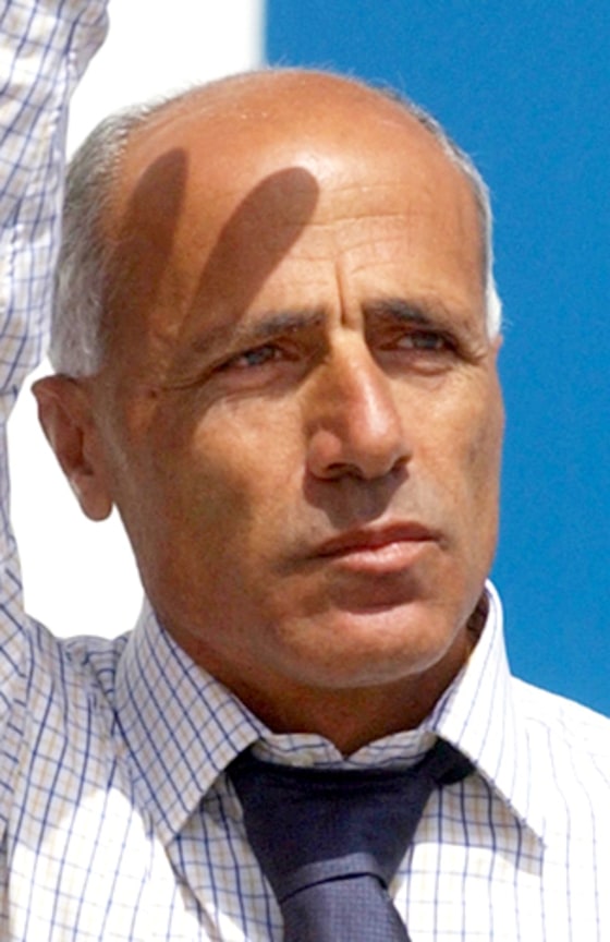 Israeli nuclear whistleblower Mordechai Vanunu is seen being released from prison, in Ashkelon, Israeli, on April 21.