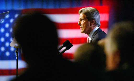 Kerry Campaigns In New Jersey