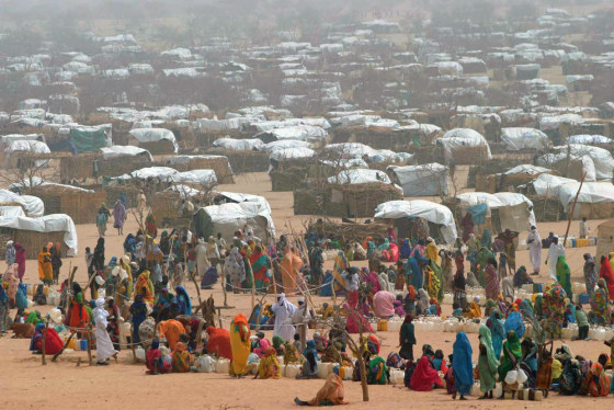 Thousands of Sudanese refugees have fled to camps such as this one in neighboring Chad.