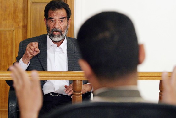 Saddam Hussein Hears Charges Read In Iraqi Court