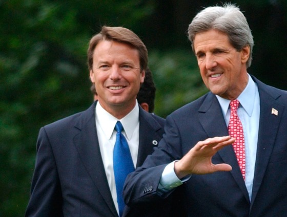 JOHN KERRY AND EDWARDS APPEAR TOGETHER FOR FIRST TIME