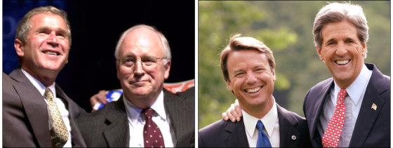 George W. Bush, Dick Cheney, John Edwards and John Kerry are all millionaires, and could afford to work for free, says Forbes.com.