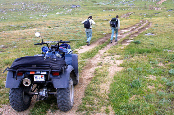 Off-road vehicles like this ATV in a Forest Service area outside Ennis, Mont., face new limits under an agency proposal.